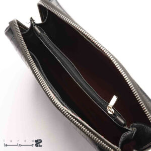 نمای داخلی کیف دستی مردانه چرمی مدل کروکودیل